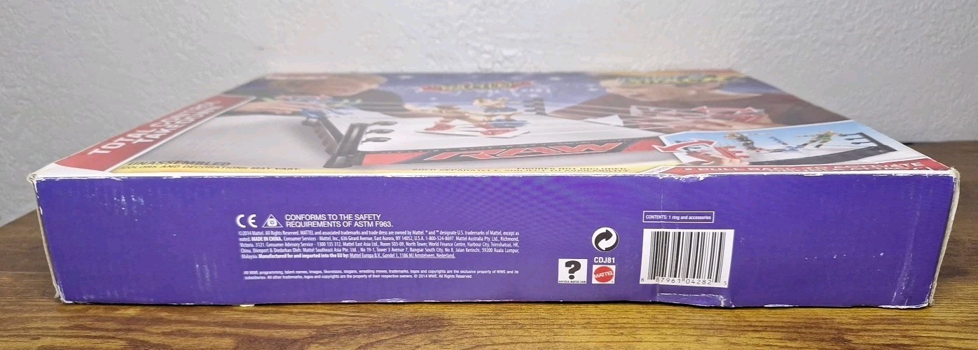 WWE Total Control Takedown Double Attack Wrestler Ring Playset Monday Night RAW