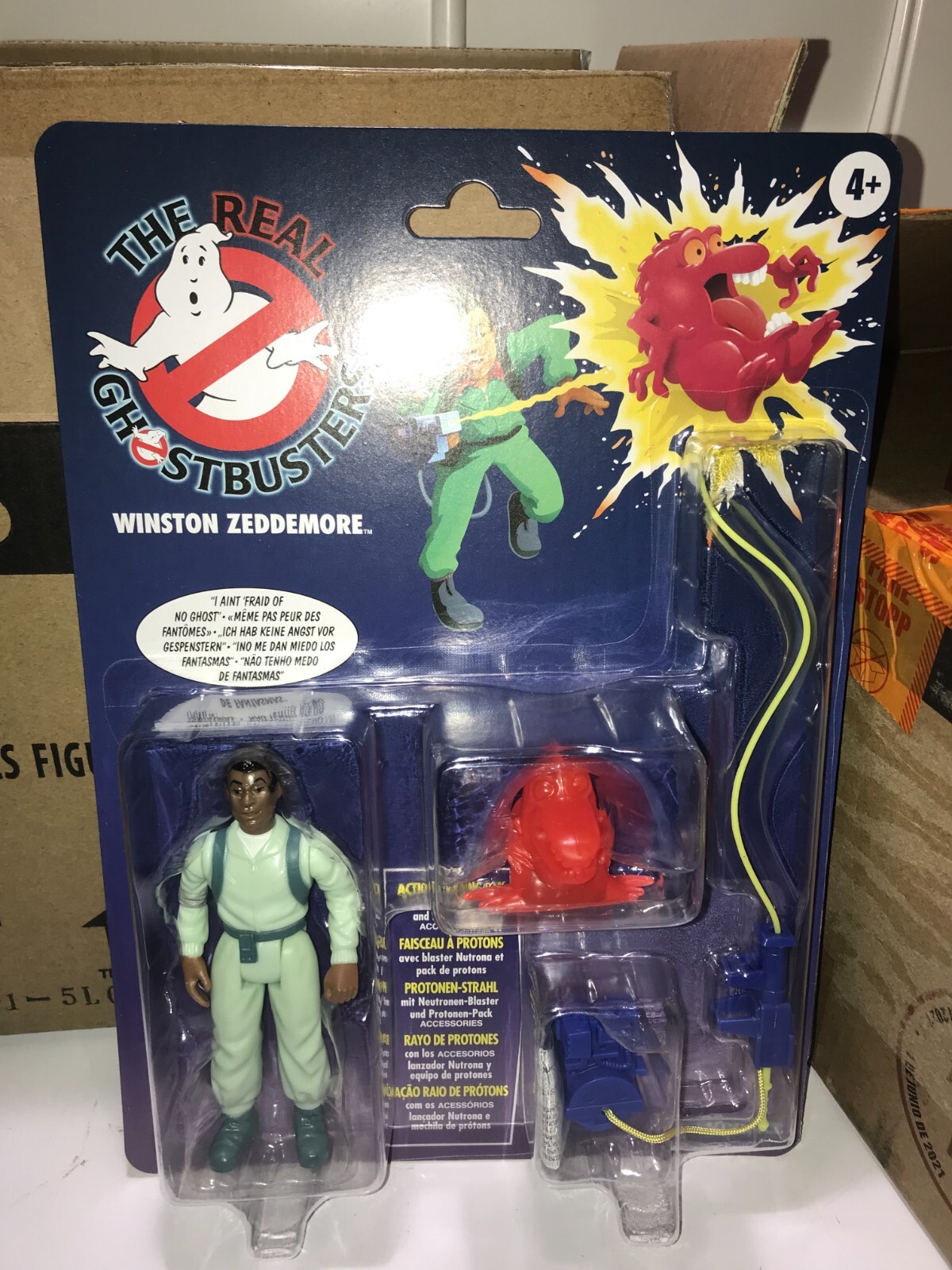 THE REAL GHOSTBUSTERS WINSTON ZEDDEMORE 5&Prime; FIGURE = CHOMPER REISSUE