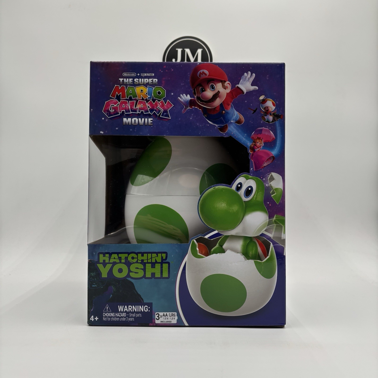 Nintendo Super Mario Galaxy Movie Hatchin Yoshi Hatching Egg Interactive Figure