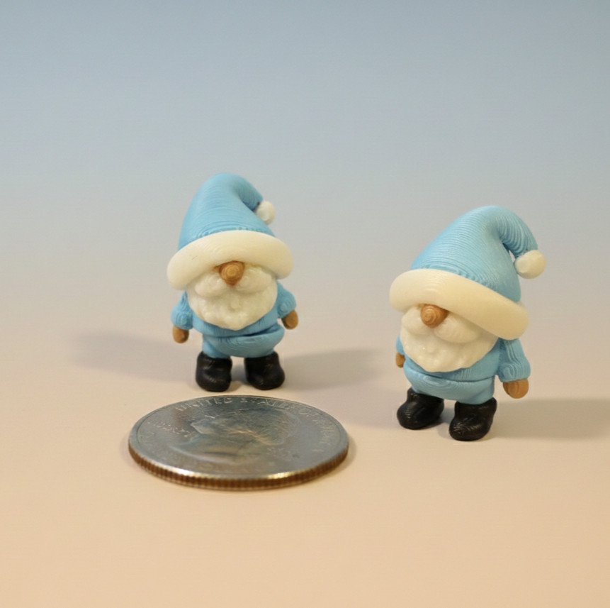 Mini Flexi Gnome – Articulated 3D Printed Fidget Toy | Cute Desk Decor