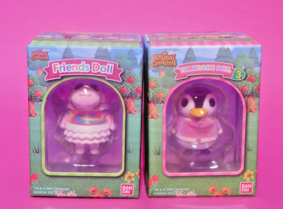 Animal Crossing Friends Tomodachi Dolls, Dom + S3 Aurora Bandai Shokugan