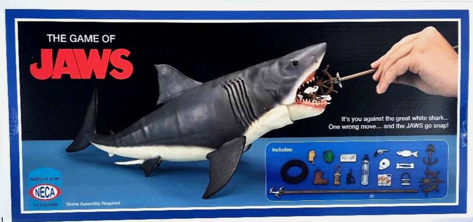 IN-HAND NECA Jaws 50th Anniversary « The Game of Jaws » Edition Sealed Shark Bruce