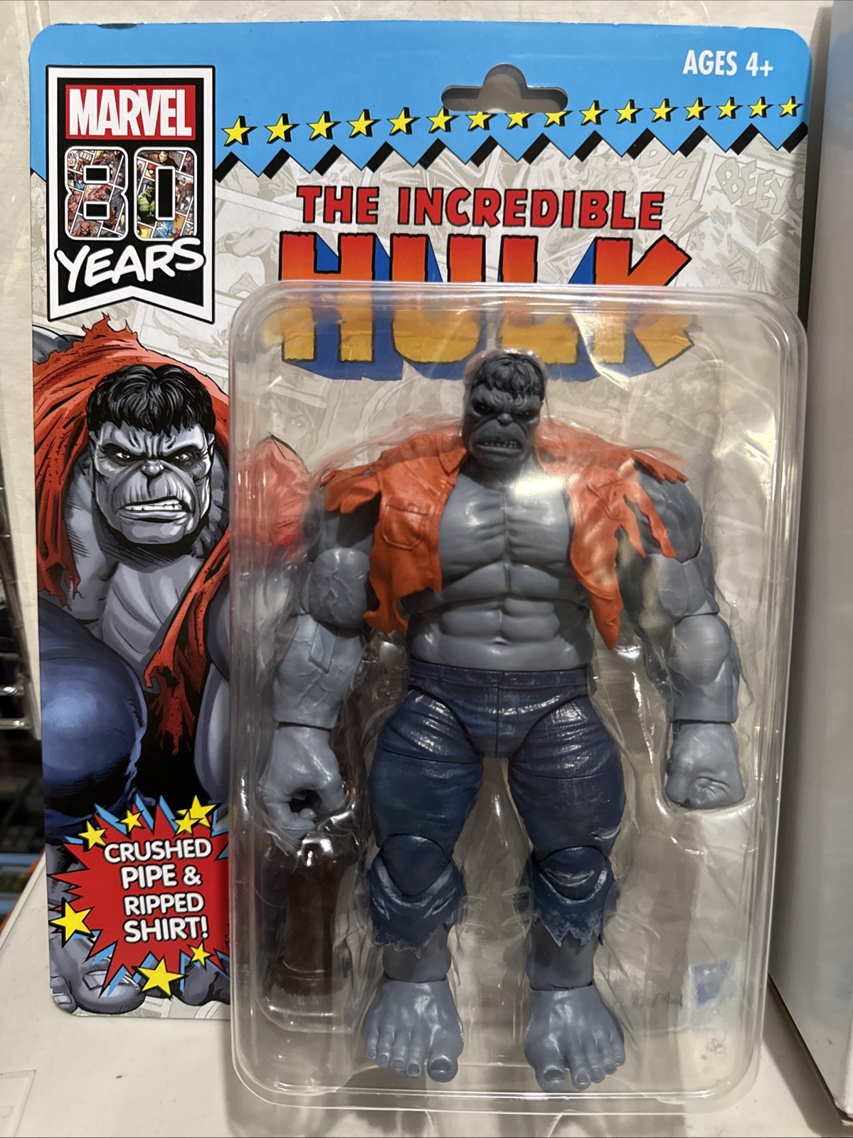 Marvel Incredible Hulk 80 Years Anniversary Gray 8” Figure Exclusive