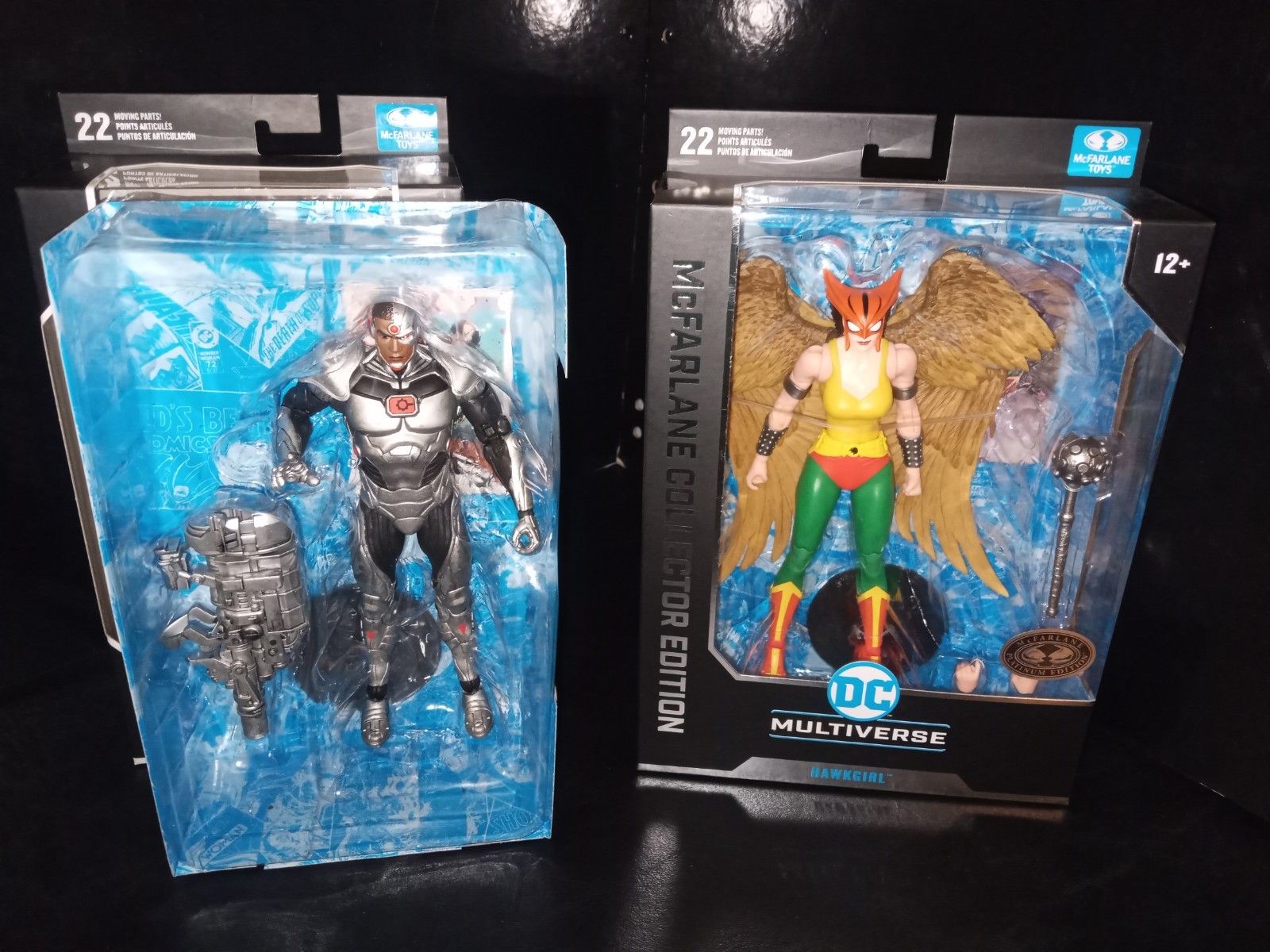 DC MCFARLANE PLATINUM HAWKGIRL REBIRTH CYBORG SET LOT