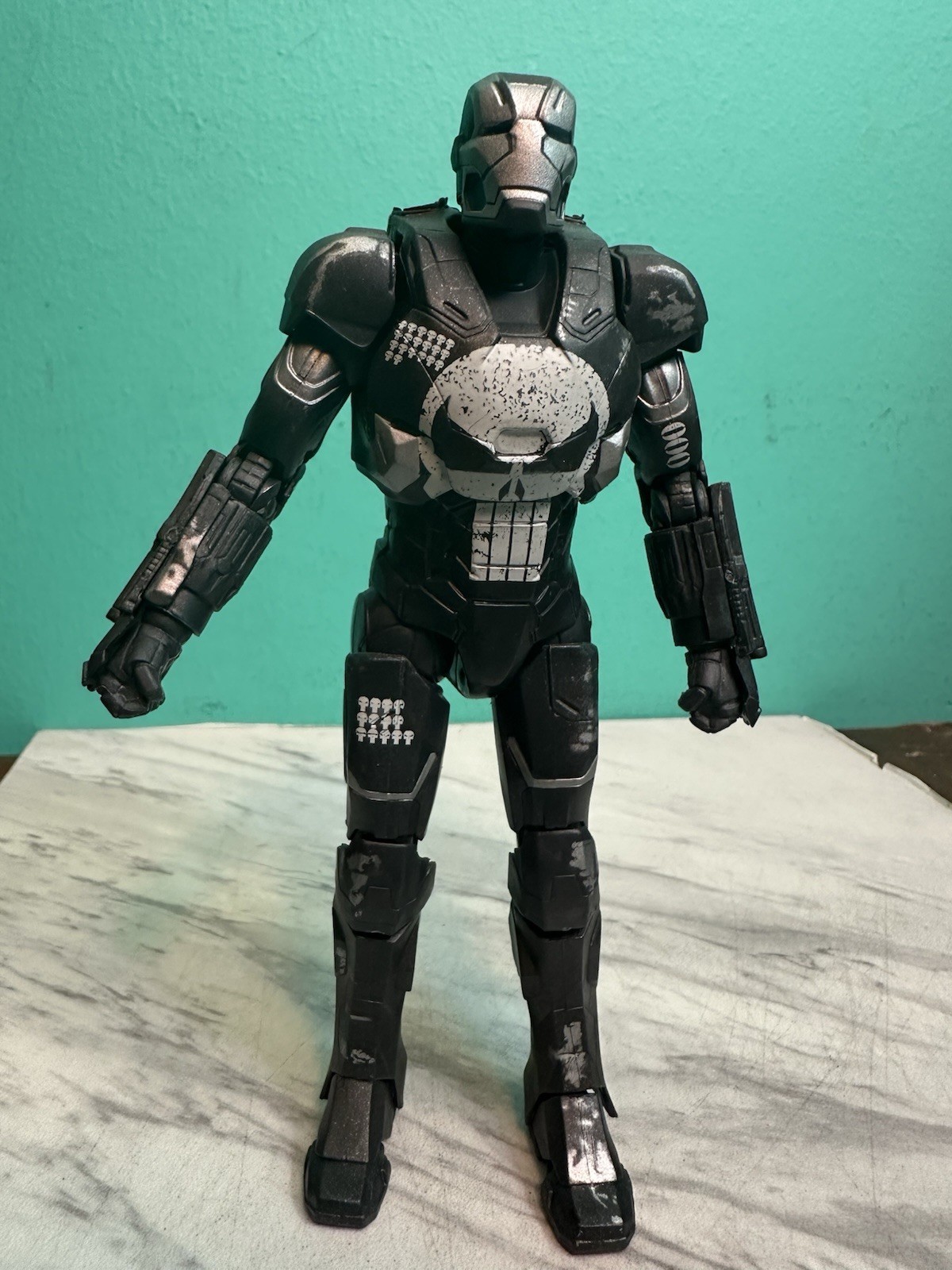 Marvel Legends Punisher War Machine 6” Action Figure Incomplete 80th Anniversary