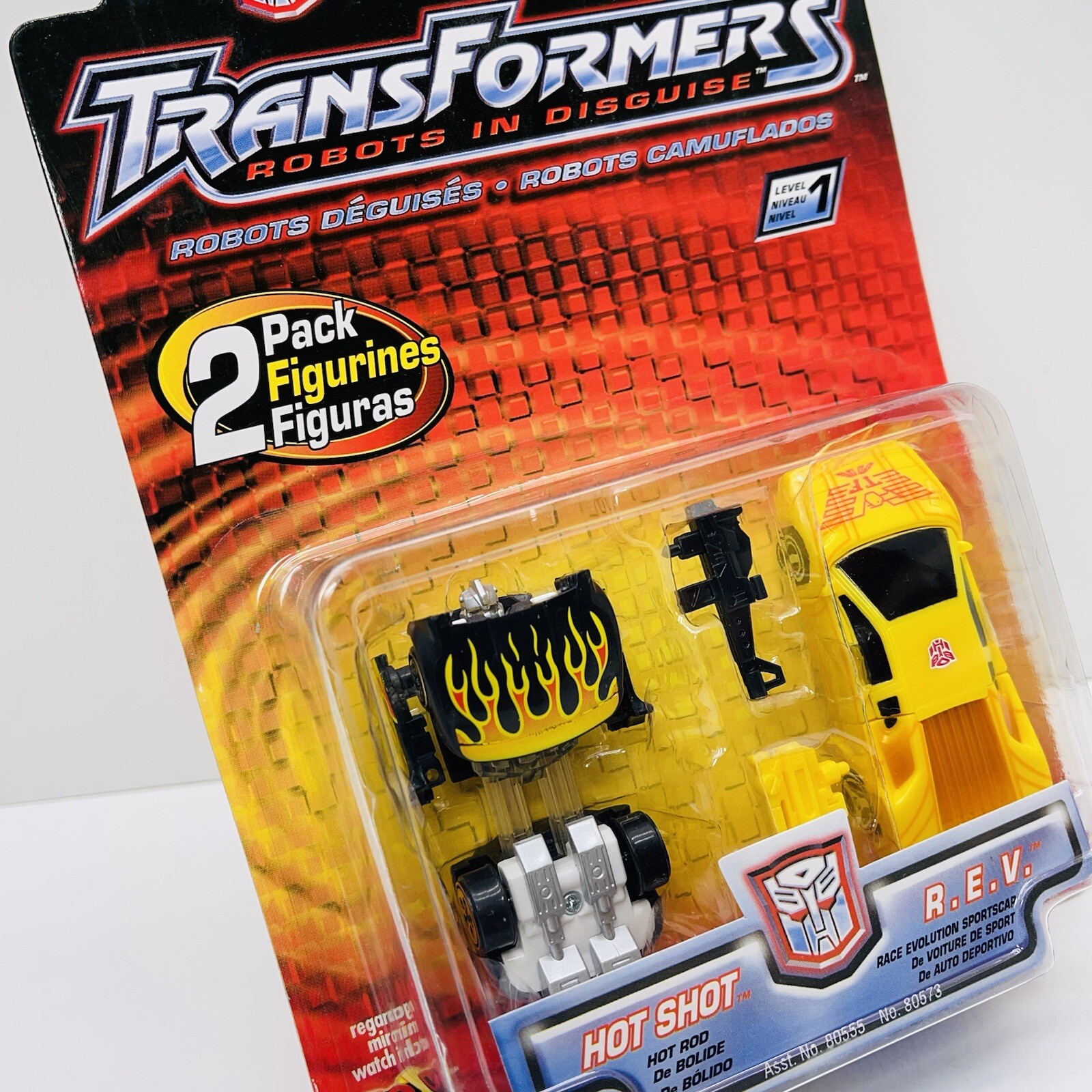 Transformers Robots in Disguise HOT SHOT & R.E.V. 2-PACK Hasbro Vintage 2001 NEW