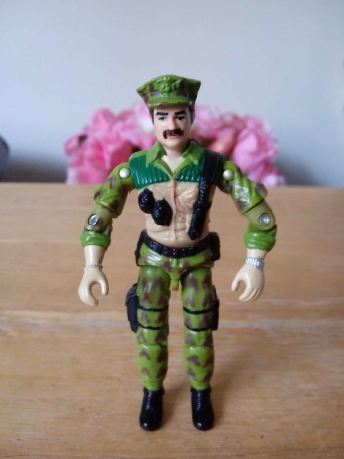 GI Joe 1986 Leatherneck Action Figure: New O Ring, Tight Joints, ARAH, Vintage