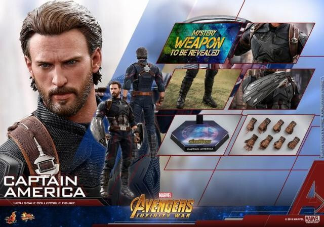 New Hot Toys MMS480 Avengers: Infinity War 1/6 Captain America Chris Evans