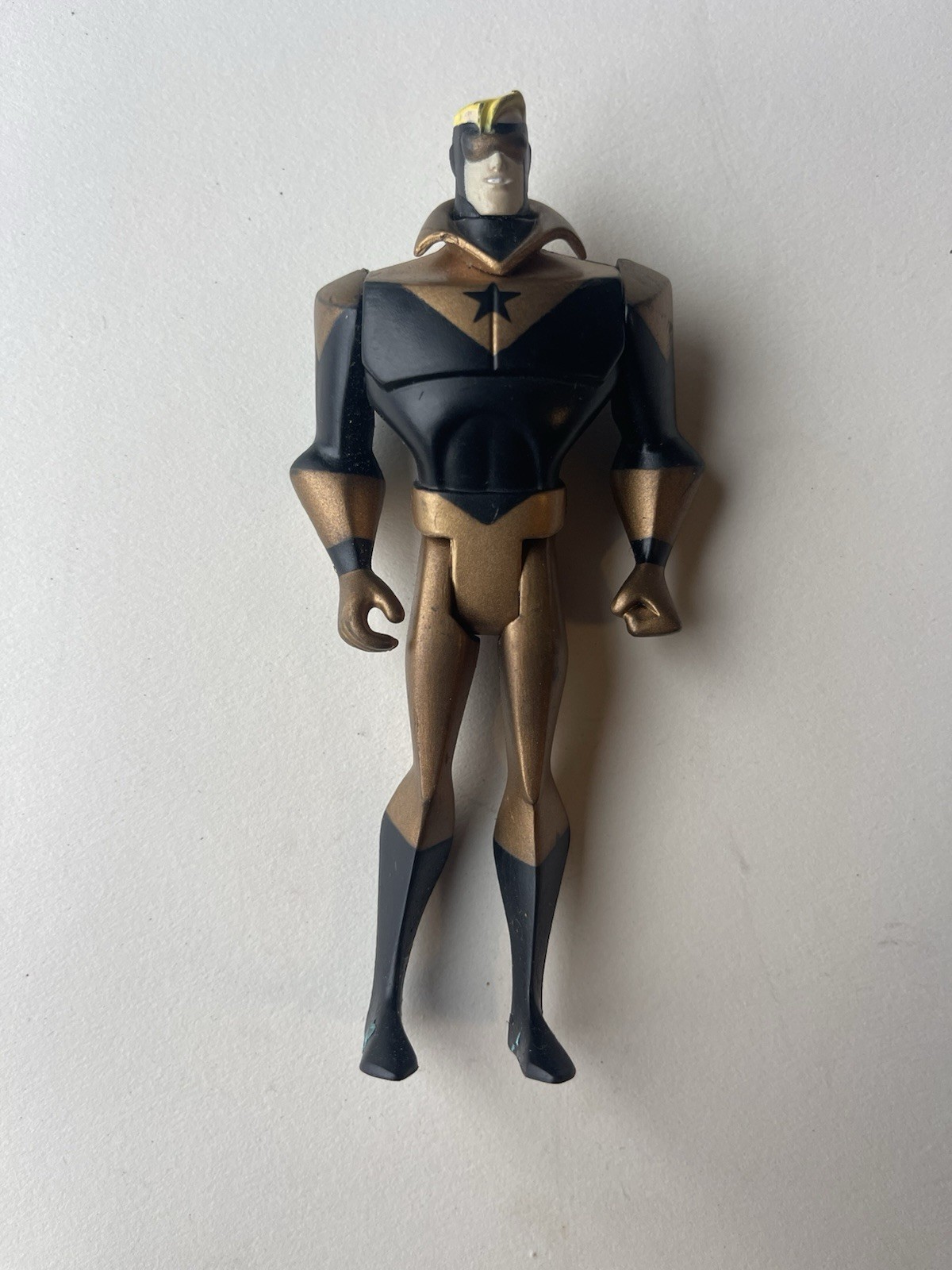 Booster Gold Justice League Unlimited Loose 4&Prime; DC Universe Black Suit
