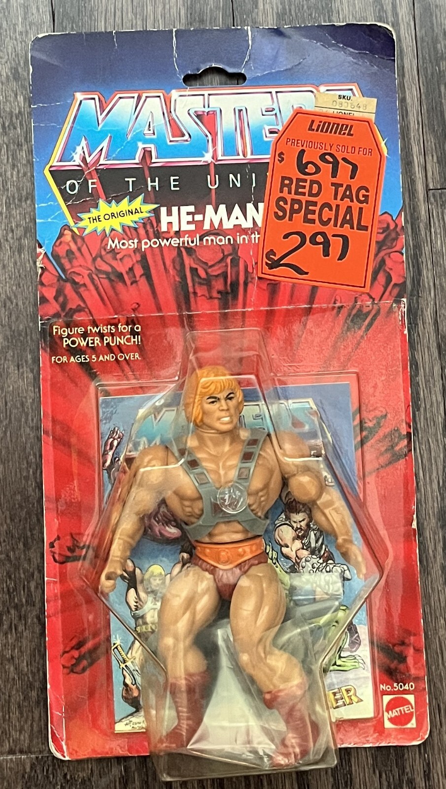 Mattel MOTU – Masters Of The Universe He-Man Figure, *NEW* 12 Back 1982 #5040