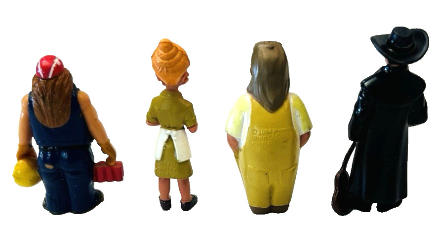 Homies Trailer Park 2004 Miniature 2” Figurine Lot of 4 Doo-Doo Dan, FLO,