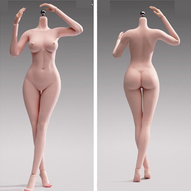 YM506 1/6 Female Silicone Body Hands Foot Sexy Makeup w/ Detail 12&Prime;Action Figure