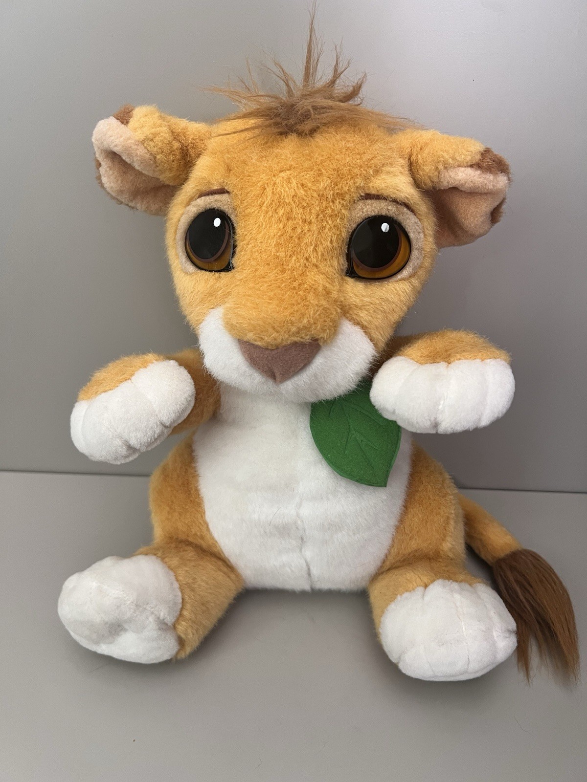 1993 Disney Lion King Talking Simba Cub Plush Stuffed Animal Mattel TESTED WORKS