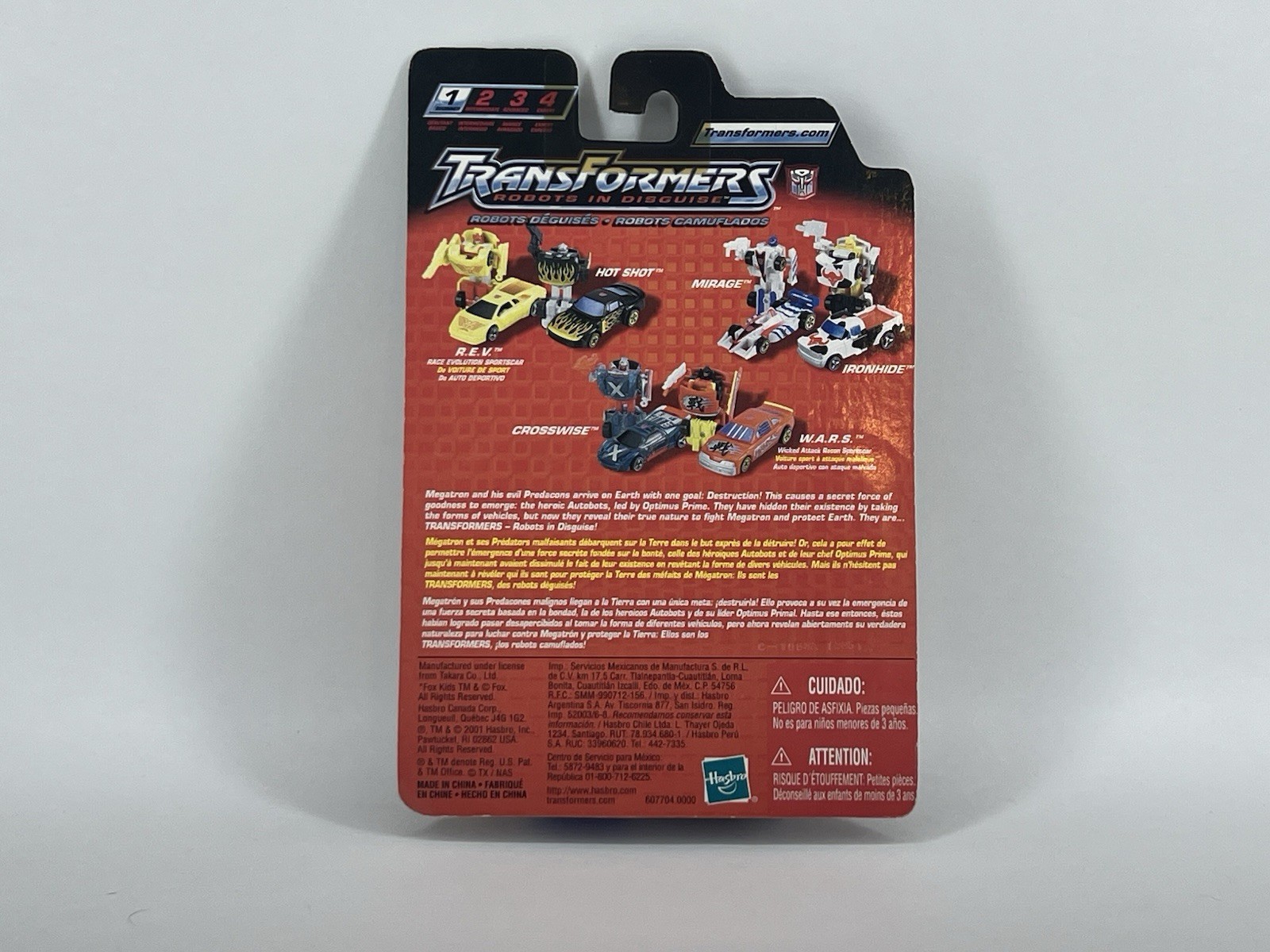 2001 Transformers RID Robots In Disguise HOT SHOT, R.E.V. MOSC 100% Complete