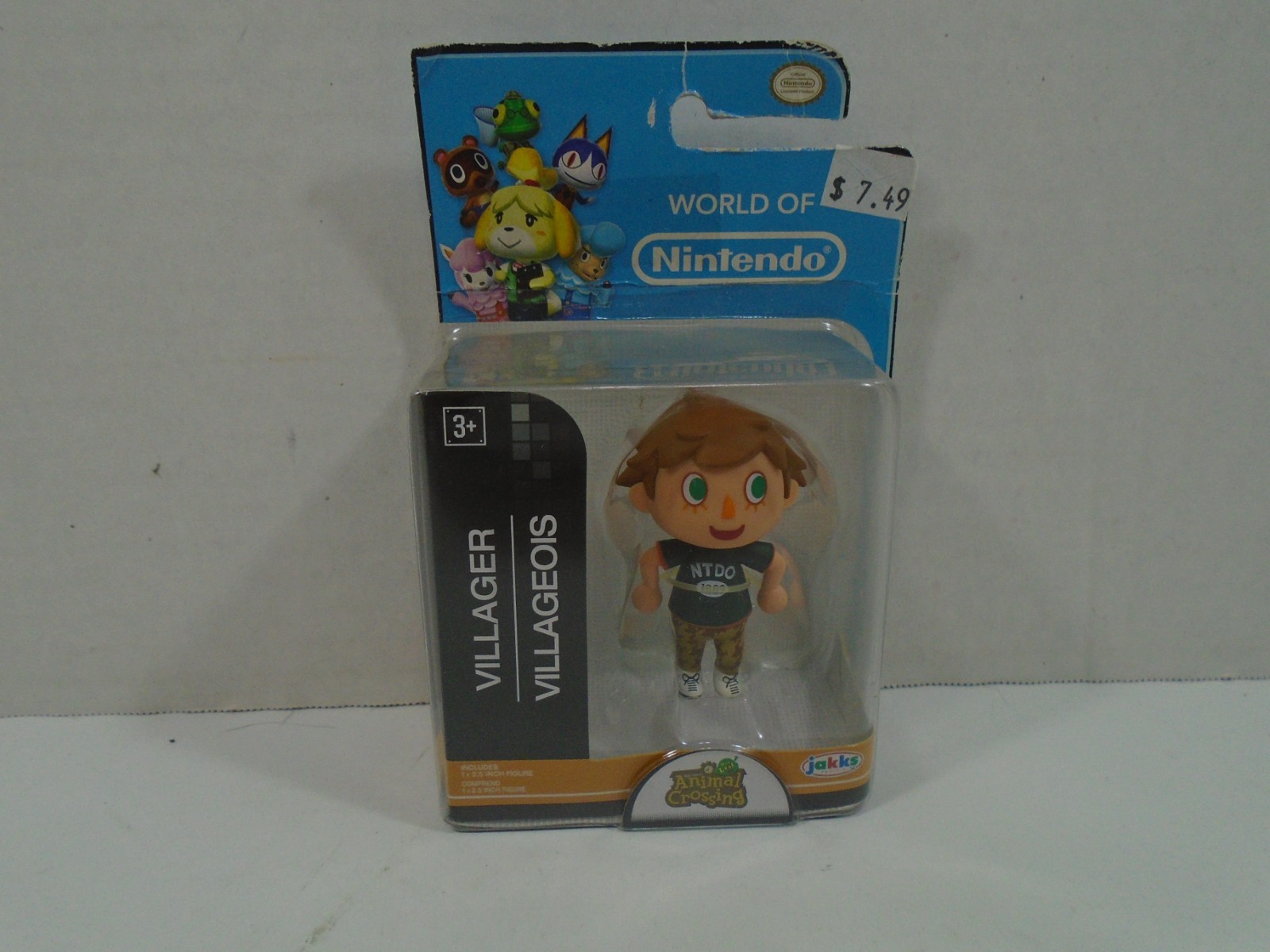 2016 JAKKS PACIFIC–WORLD NINTENDO ANIMAL CROSSING–2.5&Prime; VILLAGER MINI FIGURE