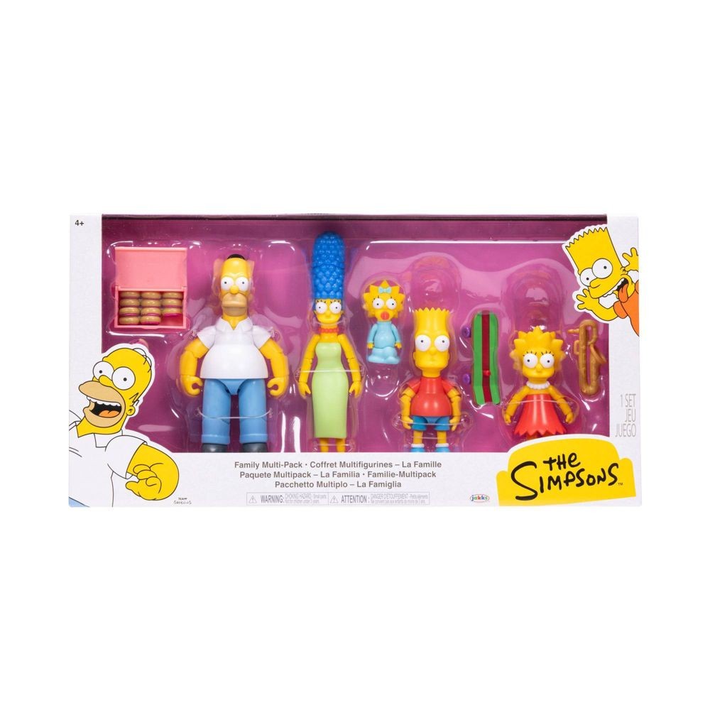 2025 Jakks Pacific The Simpson&rsquo;s 5&Prime; Figures Family 5 Pack Action Figure