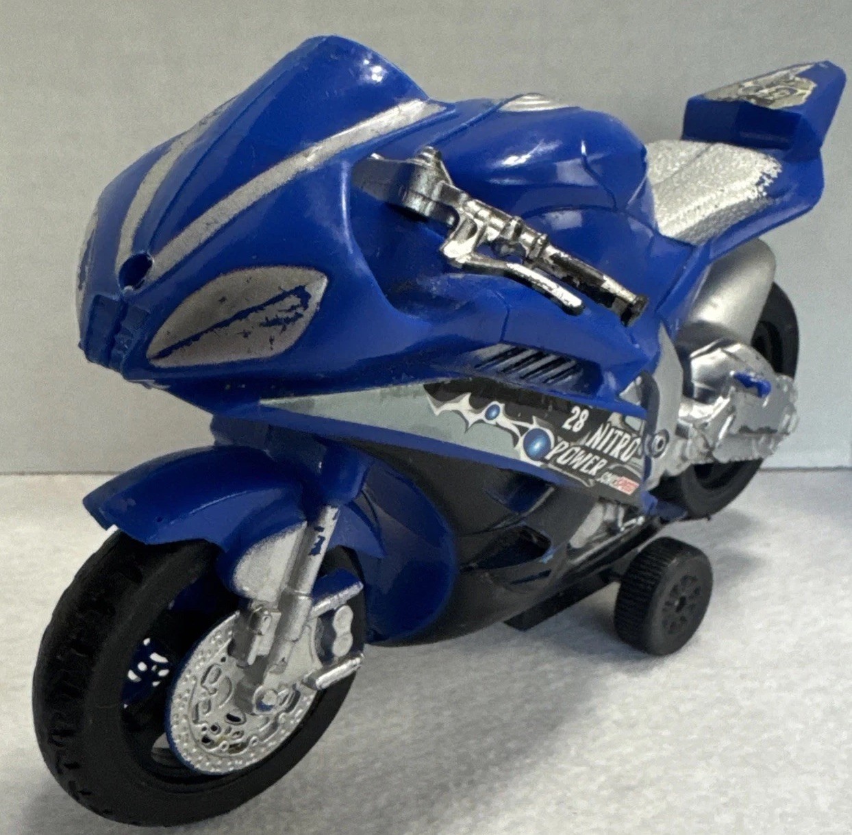 Motorcycles Toy Blue 8”X 4.5”