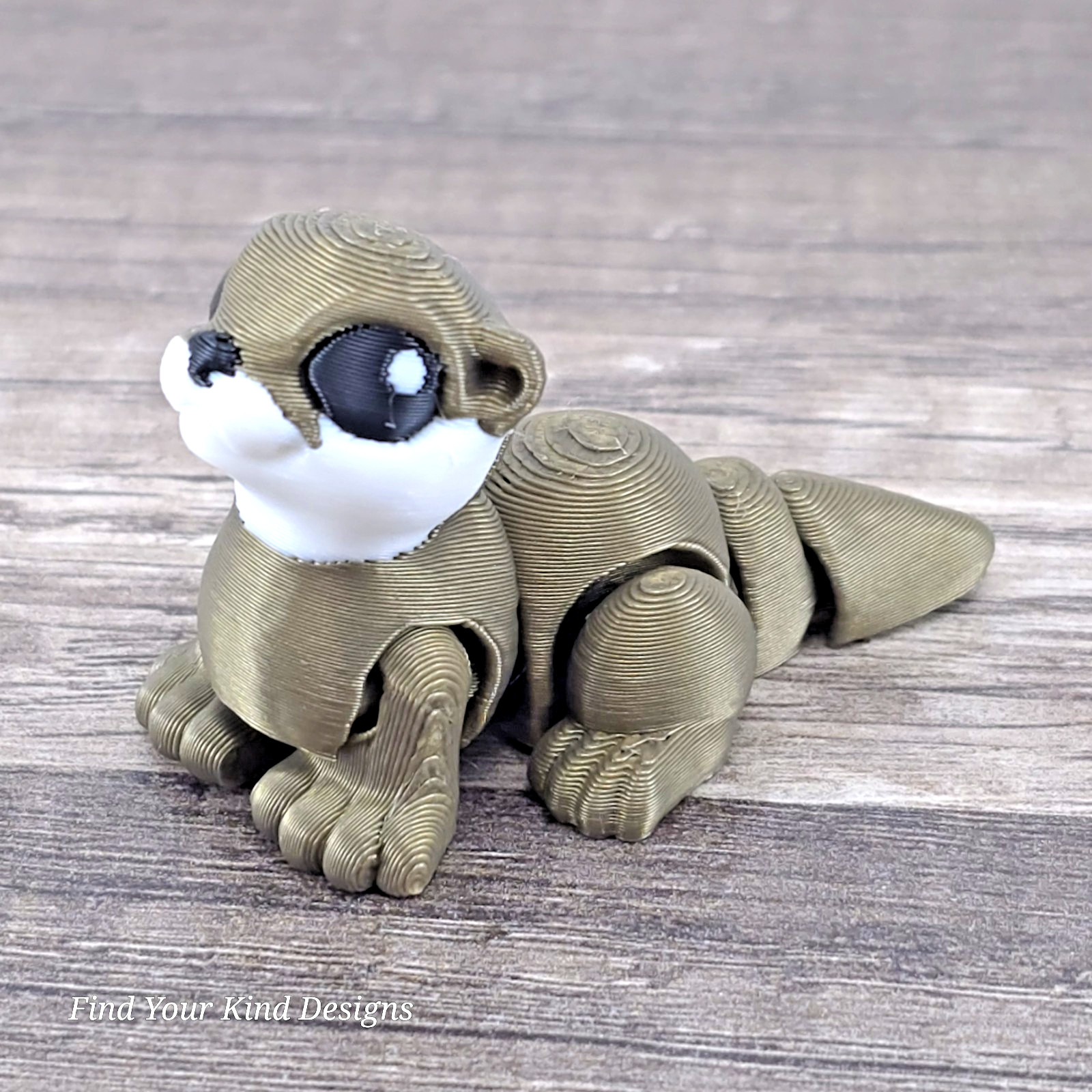 3D Printed Otter Hatchling | Articulated Flexi Fidget Toy 2&Prime; Cute Gift Idea