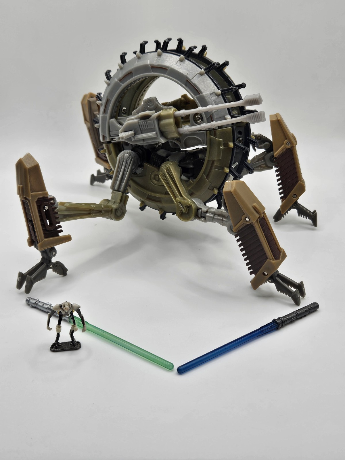 Star Wars Transformers General Grievous Wheel Bike 2005 Fair Condition, Complete