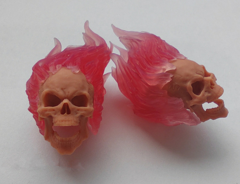 1/12 1/18 Head Sculpt ghost rider Skeleton For 6&Prime; 3.75&Prime;Action Figure Body