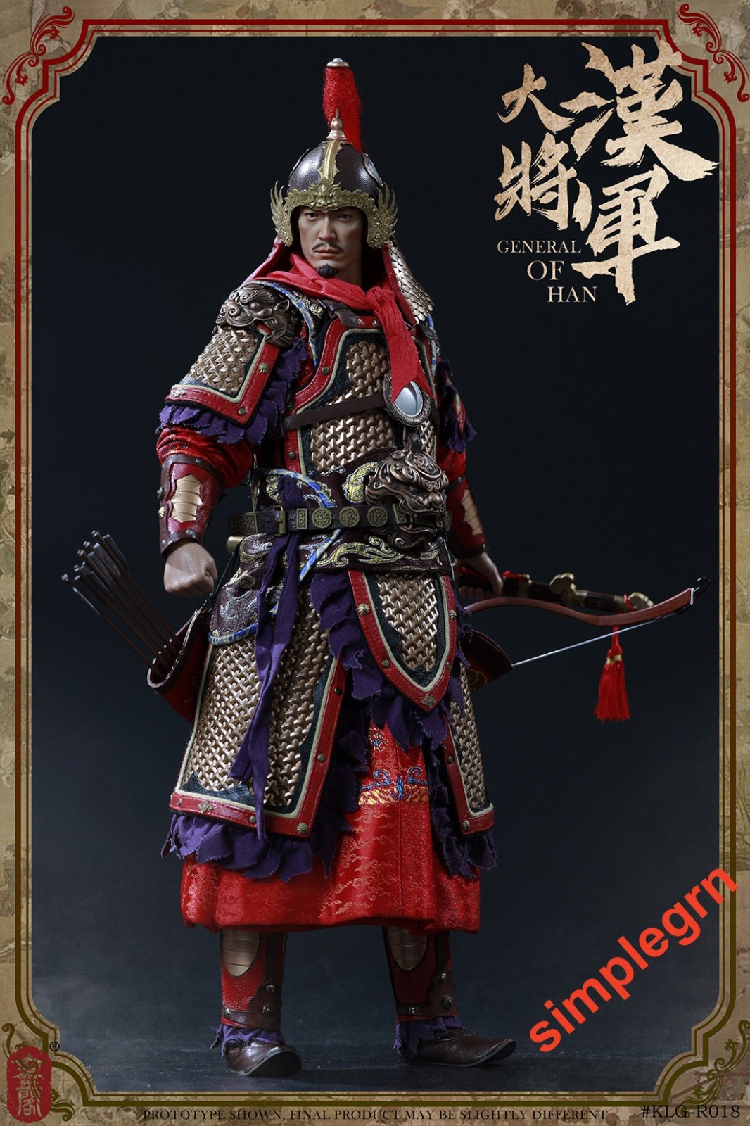 Konglingge 1/6 Scale Ming Dynasty Great Han General KLG-R018B Action Figure New