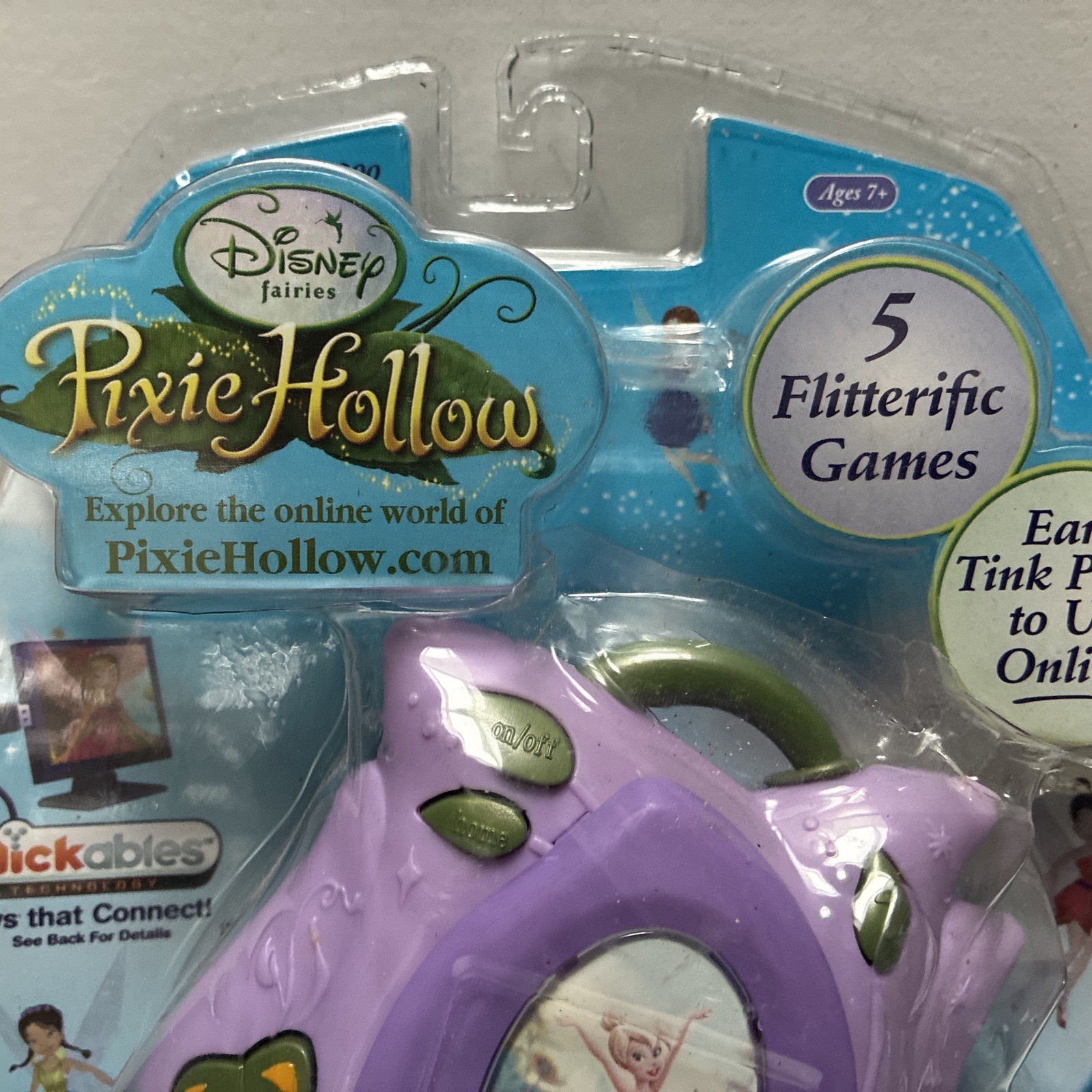 Disney Fairies Pixie Hollow Handheld Clickable Fairy Game w/ 5 Games New in Pkg