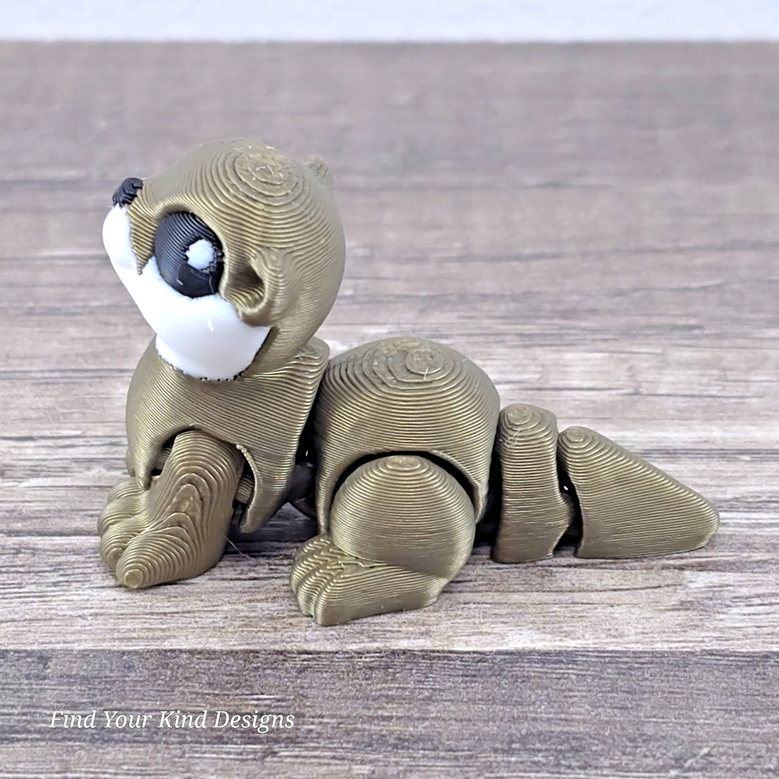 3D Printed Otter Hatchling | Articulated Flexi Fidget Toy 2&Prime; Cute Gift Idea