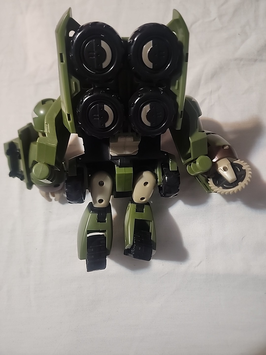 TRANSFORMERS ANIMATED Hasbro 2008 BULKHEAD Voyager Class Figure incomplete