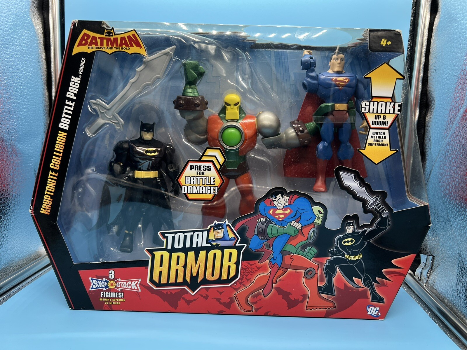DC Brave and the Bold Kryptonite Collision Battle Pack Batman Superman Metallo