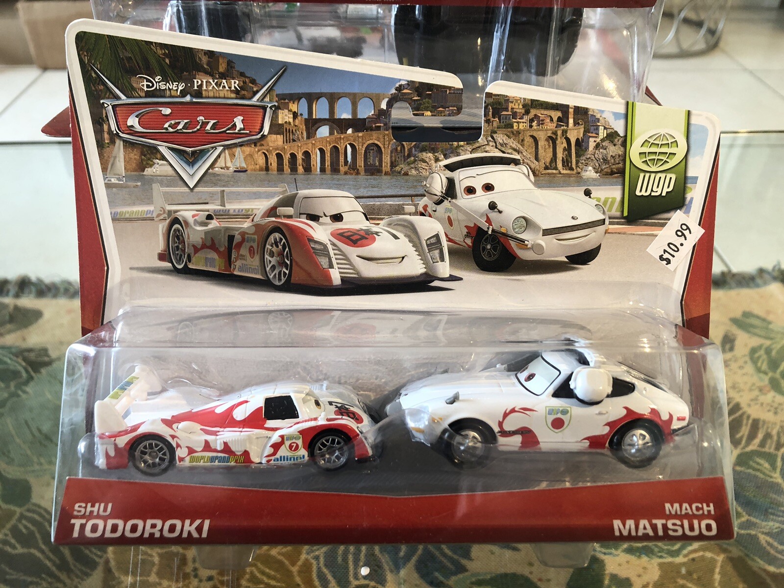 New Sealed Retired 2013 Disney Pixar Cars WGP Shu Todoroki & Mach Matsuo Rare