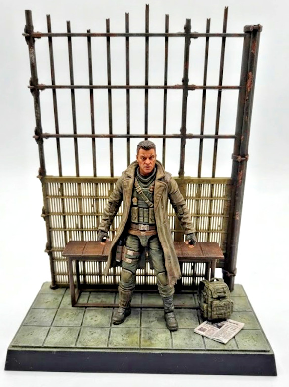 1:18 Scale Replica Arkham Intake Ryker’s Island Rest Gotham Diorama 4&Prime; Figures