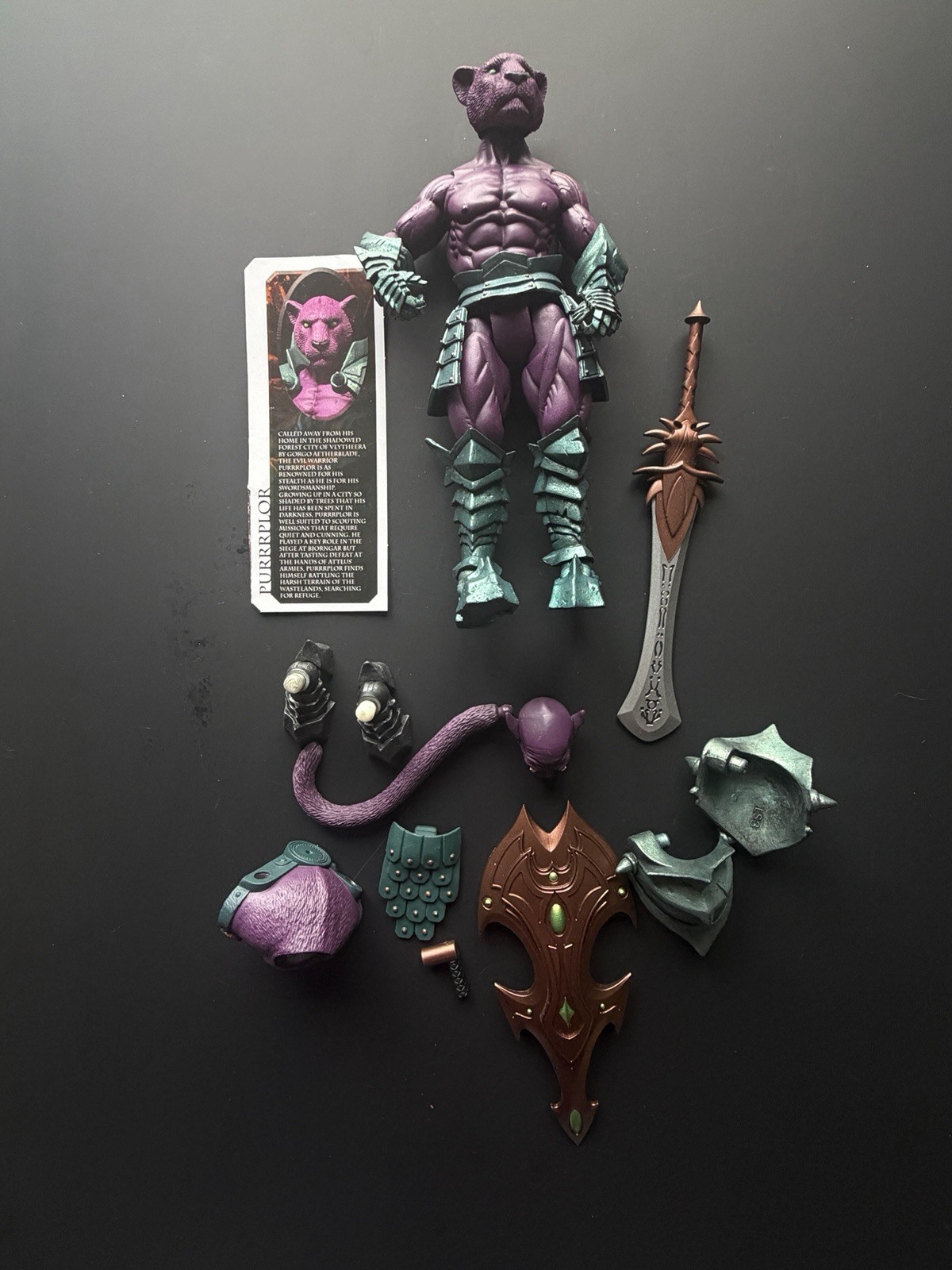 Mythic Legions 7” Purrrplor Loose No Box