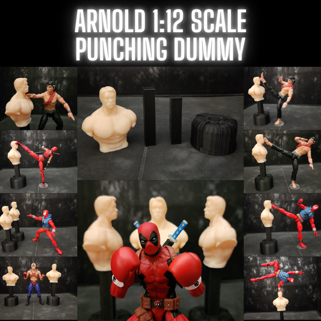 1 ARNOLD PUNCHING DUMMY, For 1:12 Scale Figures, Custom Design for 6&Prime; Figures