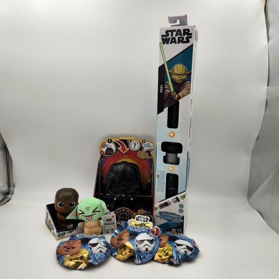 Star Wars Day MAY THE 4TH Lightsaber Darth Vader Force N Tell Chewbacca Lot NEW