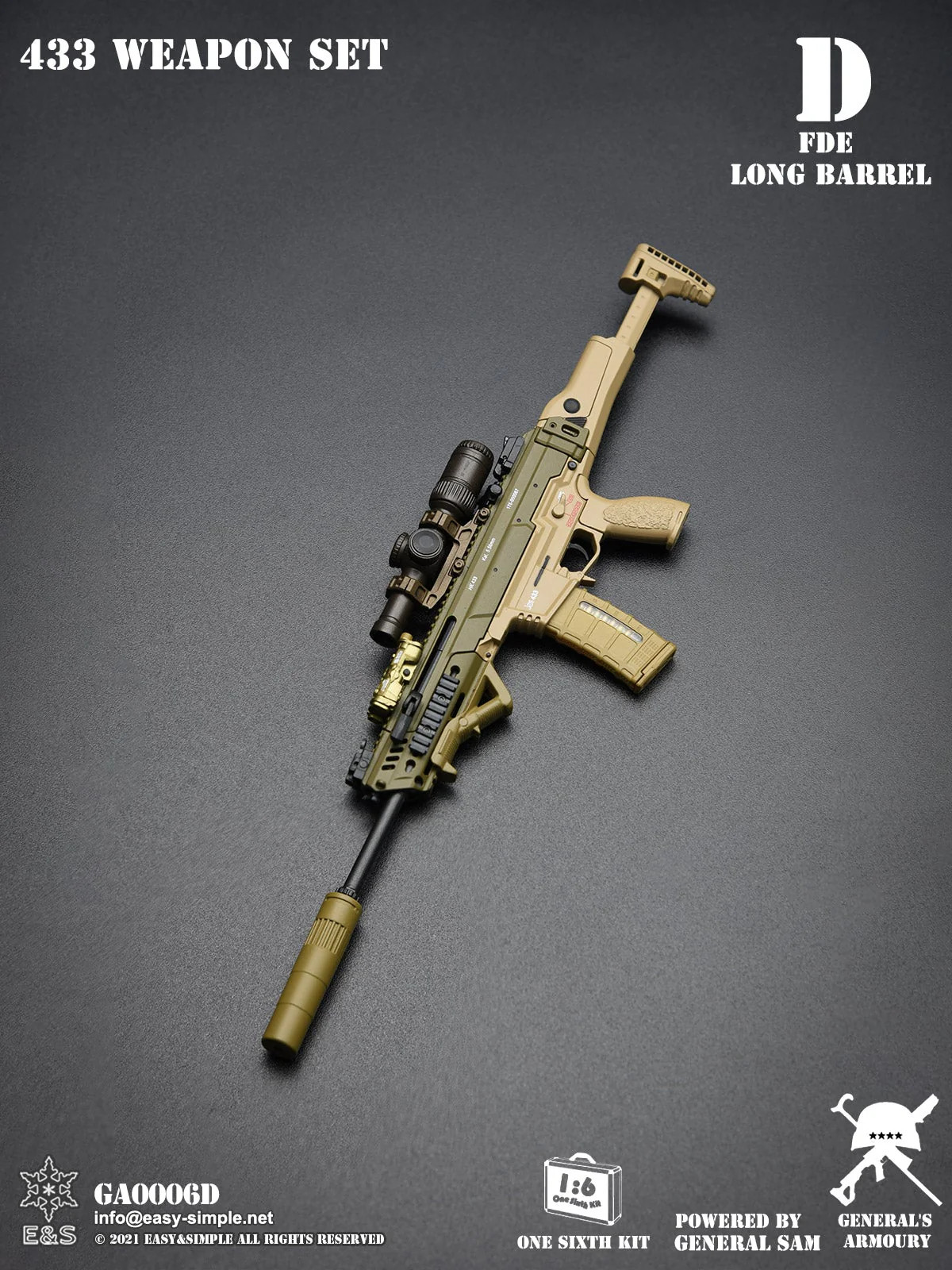 1/6 Scale 433 Weapon Set Version D – MINT IN BOX