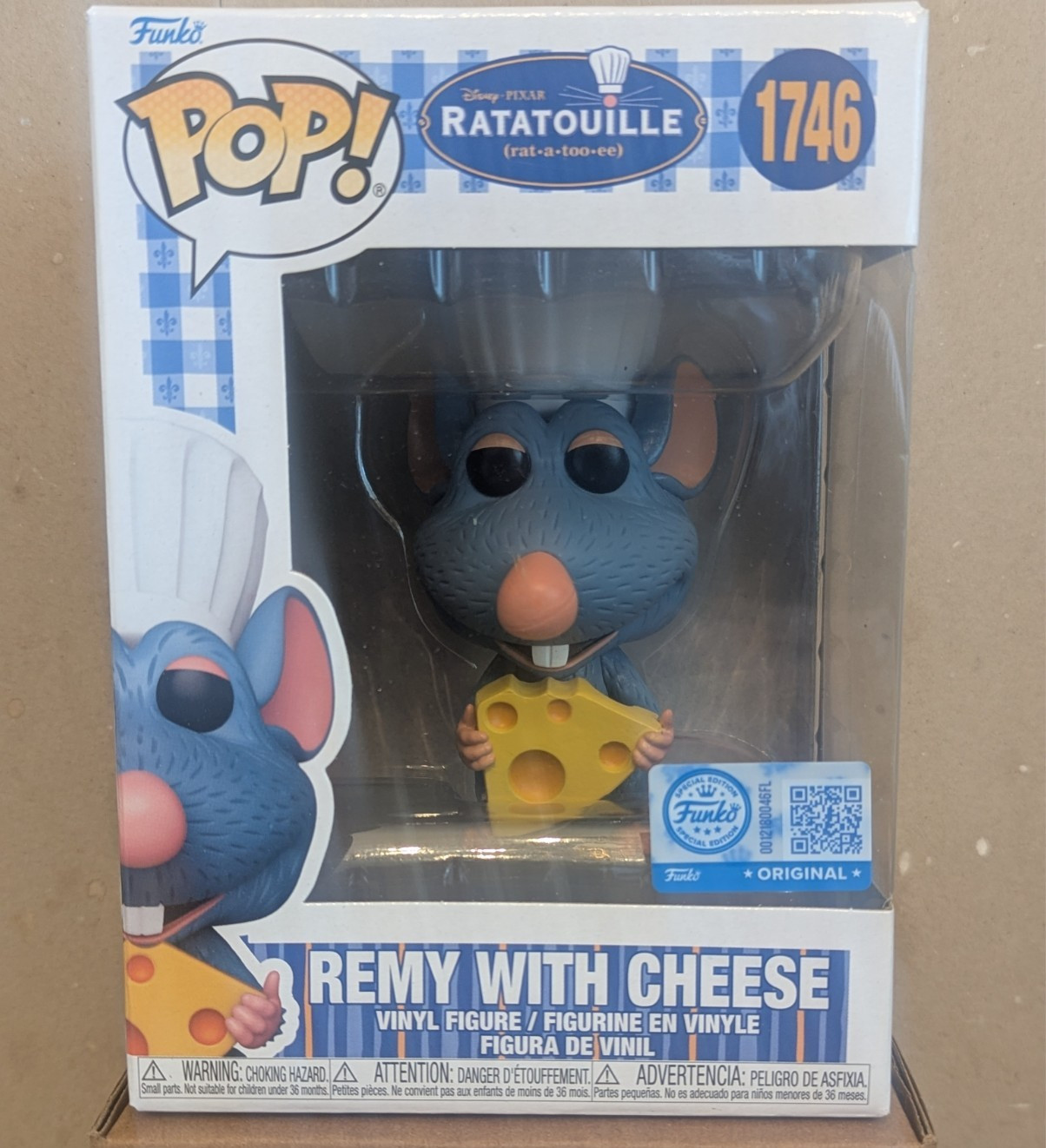 FUNKO POP Ratatouille: REMY WITH CHEESE #1746 (NEW) Special Edition
