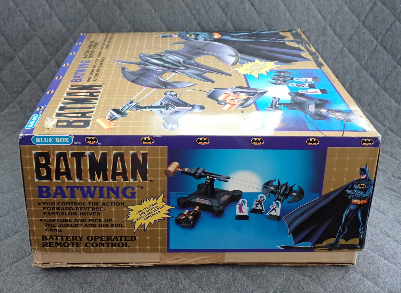 BATMAN BATWING REMOTE CONTROL BLUE BOX 1989 VERTIBIRD