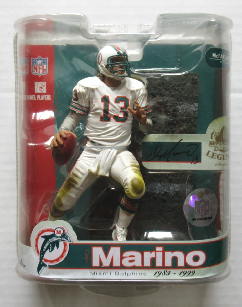 DAN MARINO MCFARLANE NFL LEGENDS SERIES 3 DOLPHINS HOF QB 6&Prime; FIGURE NEW SEALED