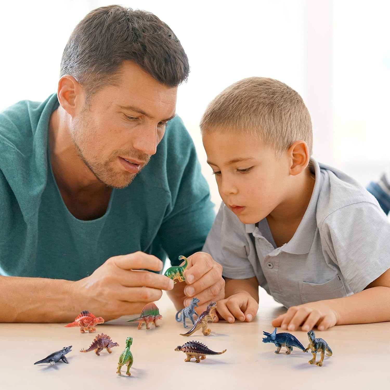 Educational Mini Dinosaurs – 12 Count for Creative Play and Themed Celebrations