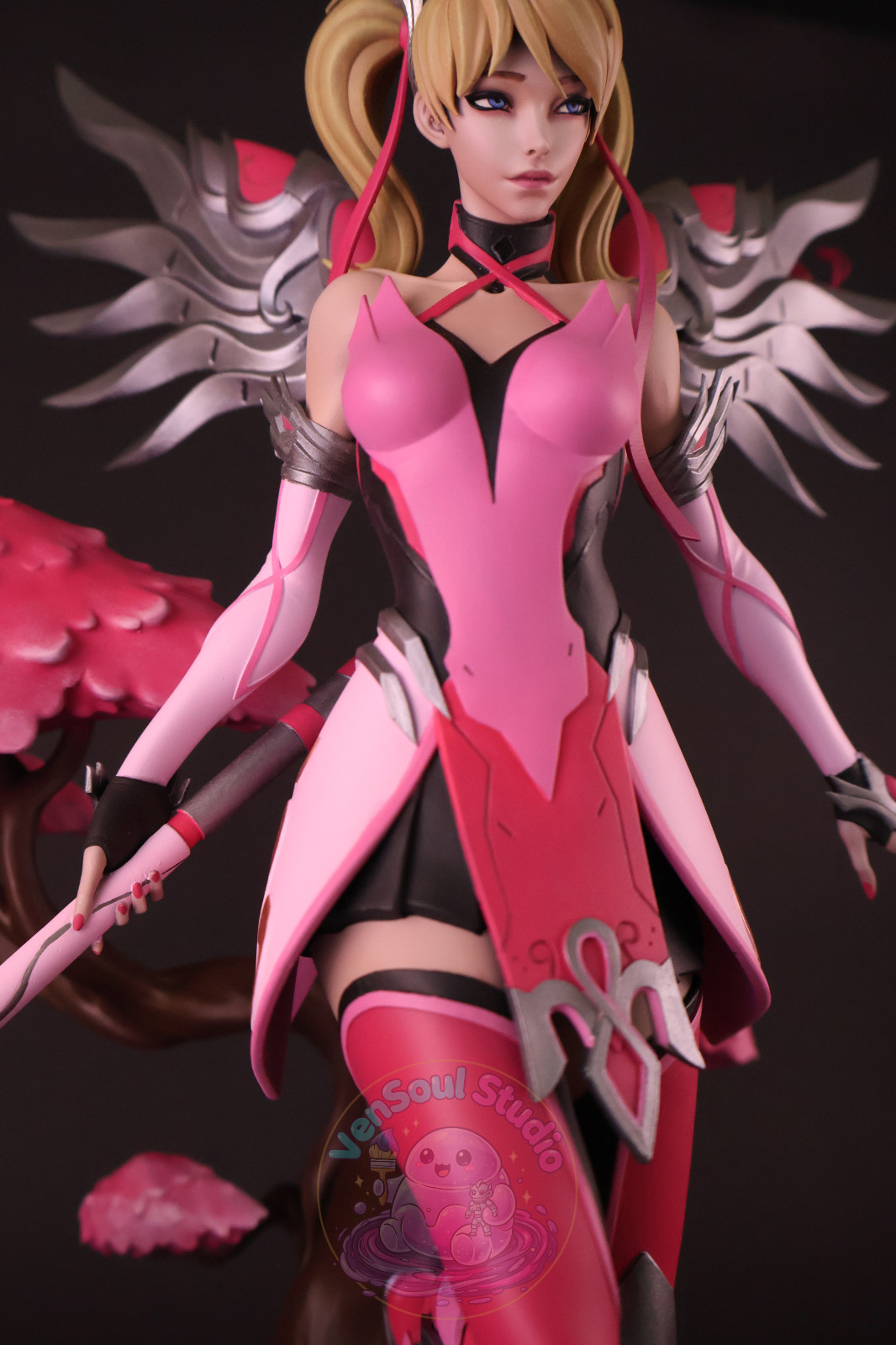 Mercy Overwatch Statue Hand Painted Collector Figure 30cm 11.8in