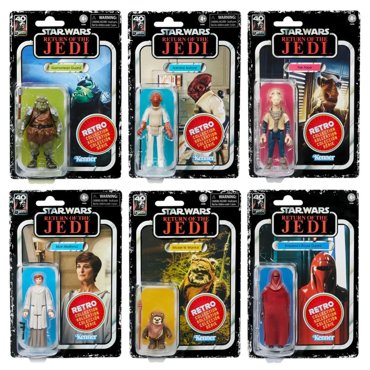 KENNER STAR WARS RETRO COLLECTION EPISODE VI Return of the Jedi BOXED SET MINT!