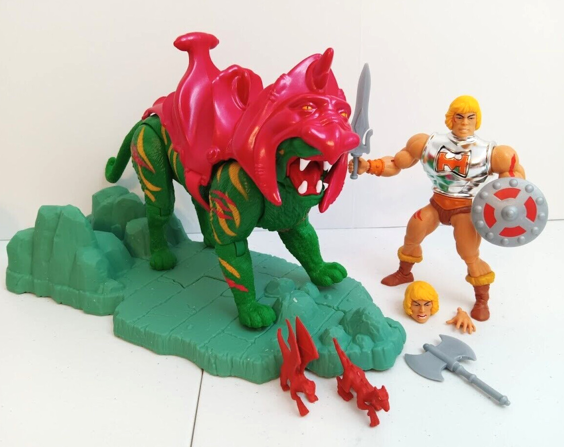 BATTLE ARMOR HE-MAN & BATTLE CAT Masters of the Universe Origins MOTU COMPLETE