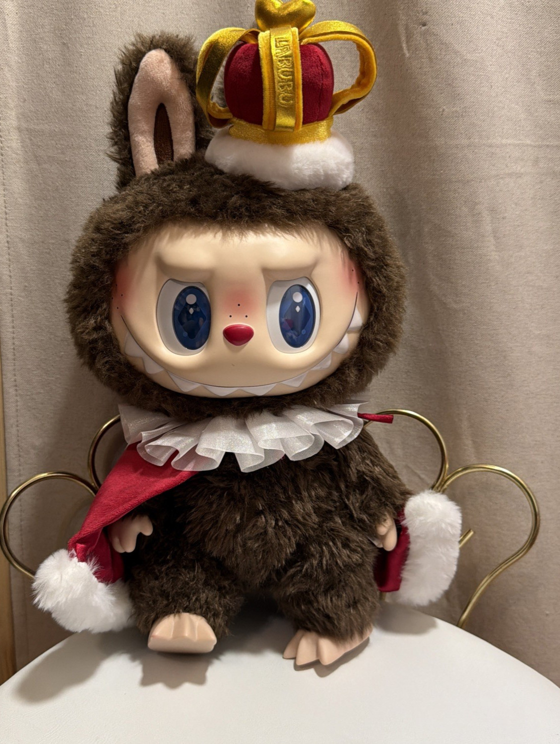 POP MART Labubu Zimomo The Monsters Let’s Checkmate Vinyl Plush Doll King