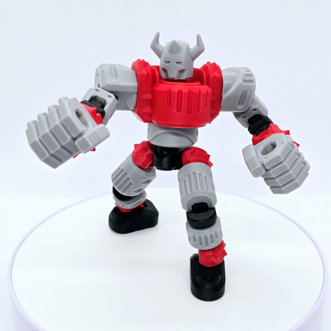 Spike Fighter | Robot Mech Action Figure | 3D Printed Humanoid Articulated Toy