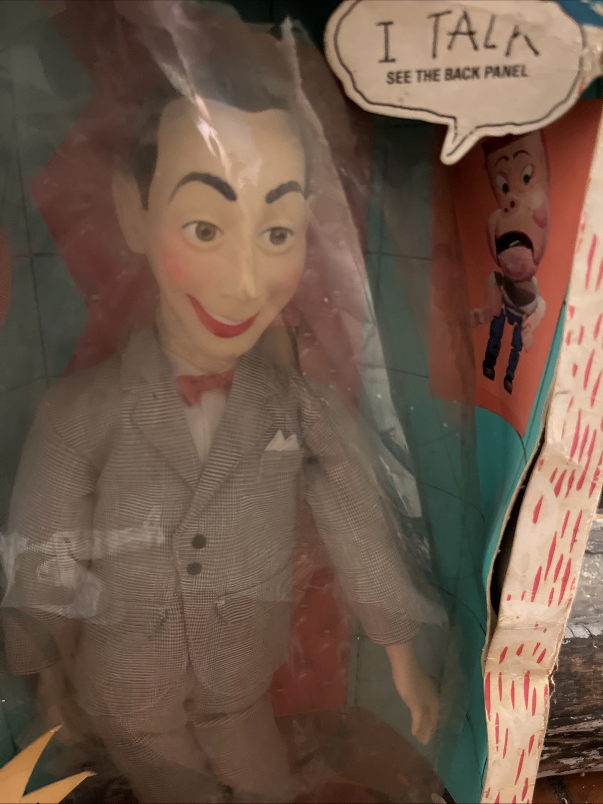 Talking Pee-wee Herman Doll, Matchbox Toys, 1987, 18&Prime; Inch, In-The-Box, Vintage