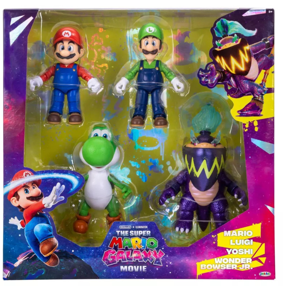 The Super Mario Galaxy Movie – 5” Figure Multi-Pack – Mario, Yoshi and exclusive