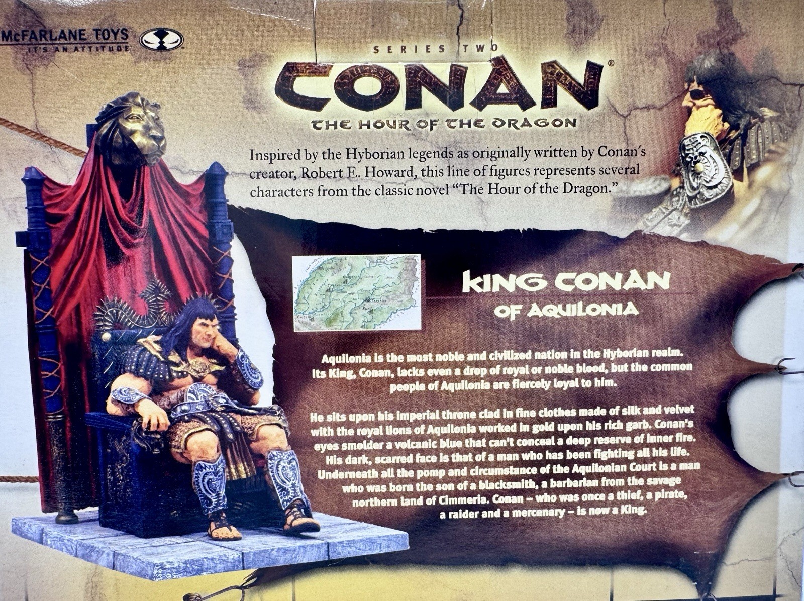 McFarlane Conan The Hour Of the Dragon Series 2 King Conan Of Aquilonia NIB DF29