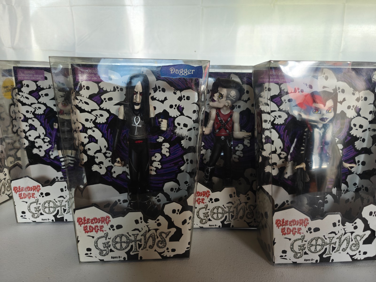 Bleeding Edge Goths – Large Lot, 7 Figures, Original 4 – 7&Prime;, Rare/Exclusive