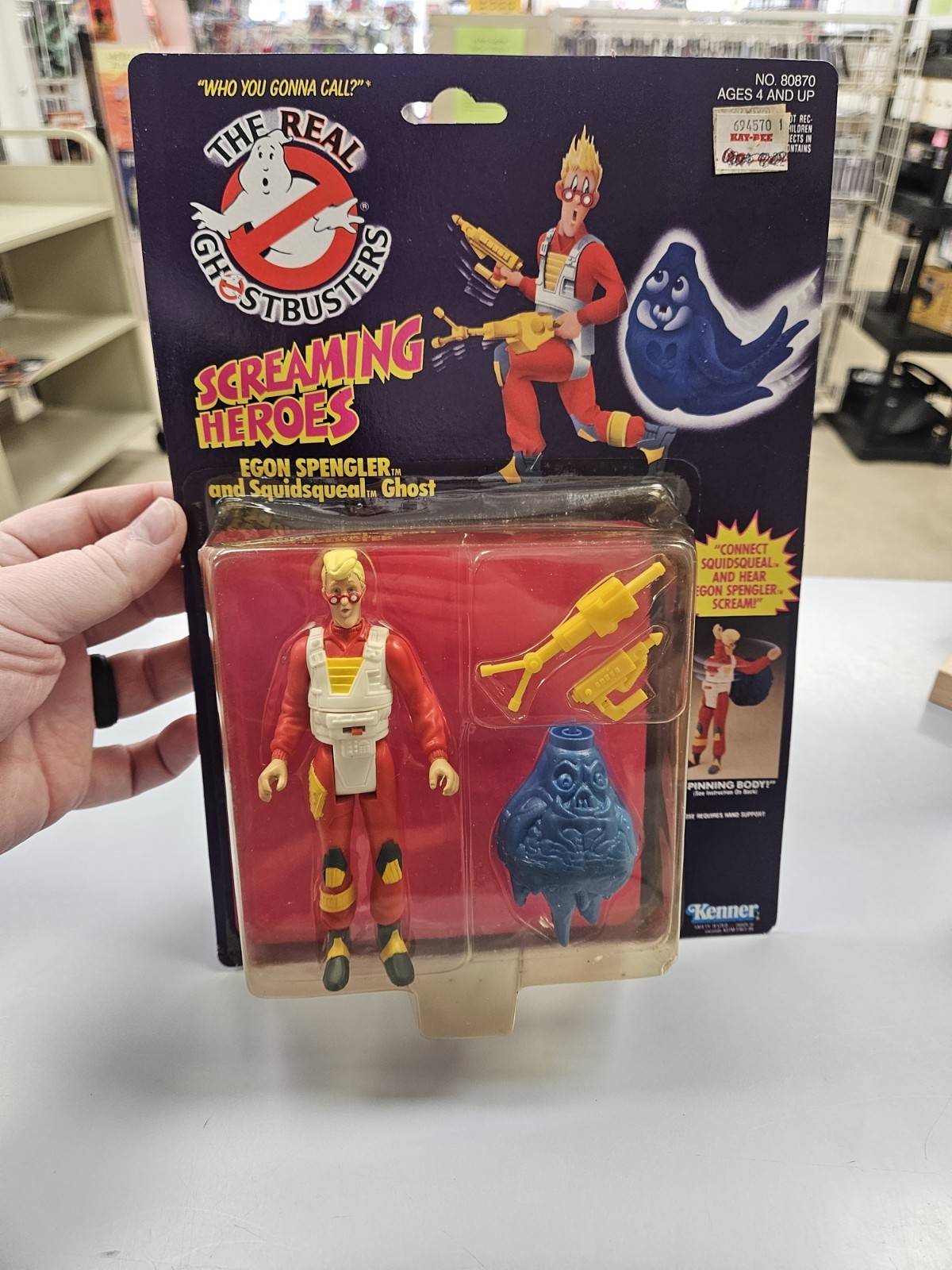 Kenner 1986 The Real Ghostbusters Screaming Heroes Egon Spengler And Ghost MOC
