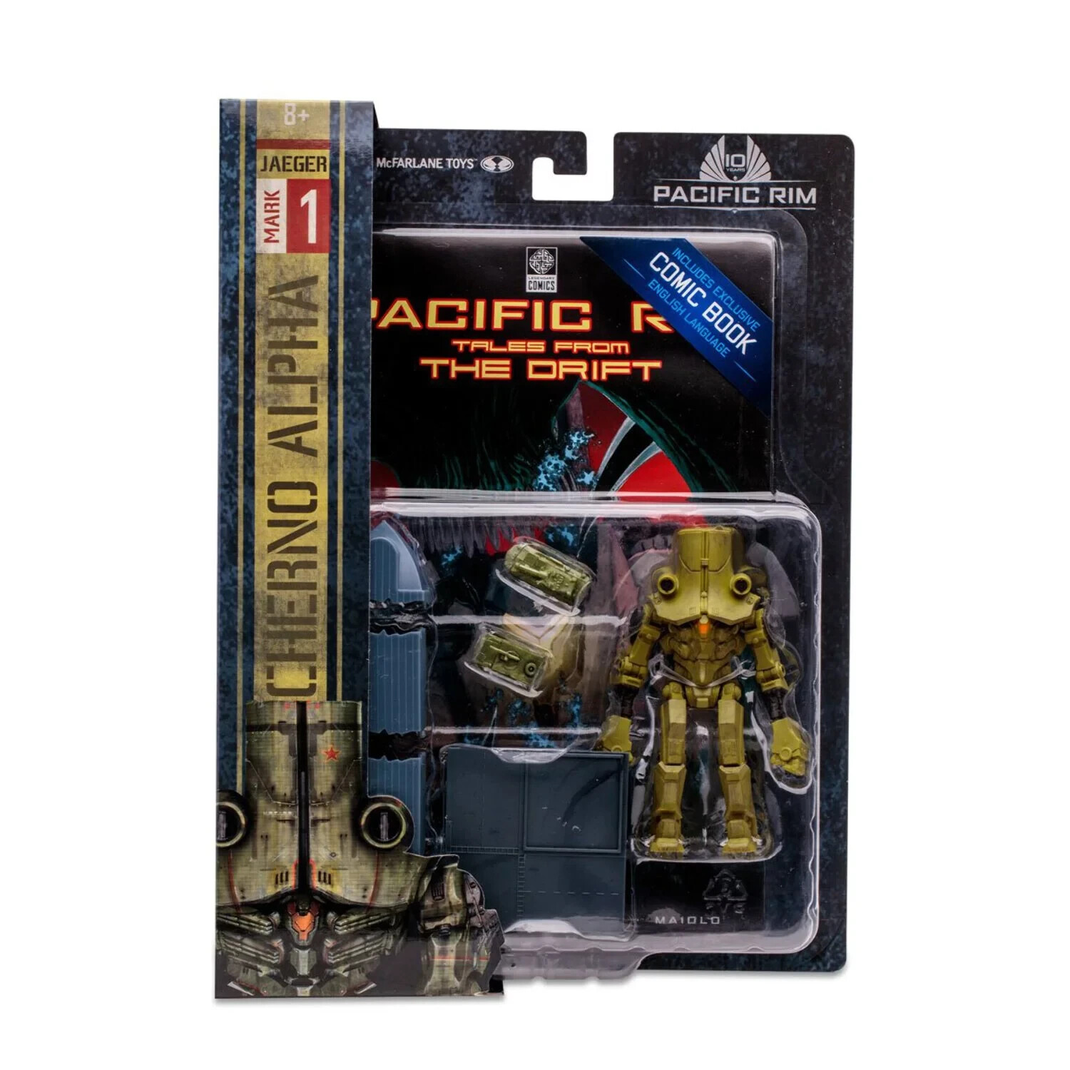Pacific Rim Cherno Alpha Jaeger 4 Inch Figure Playset & Comic Book McFarlane